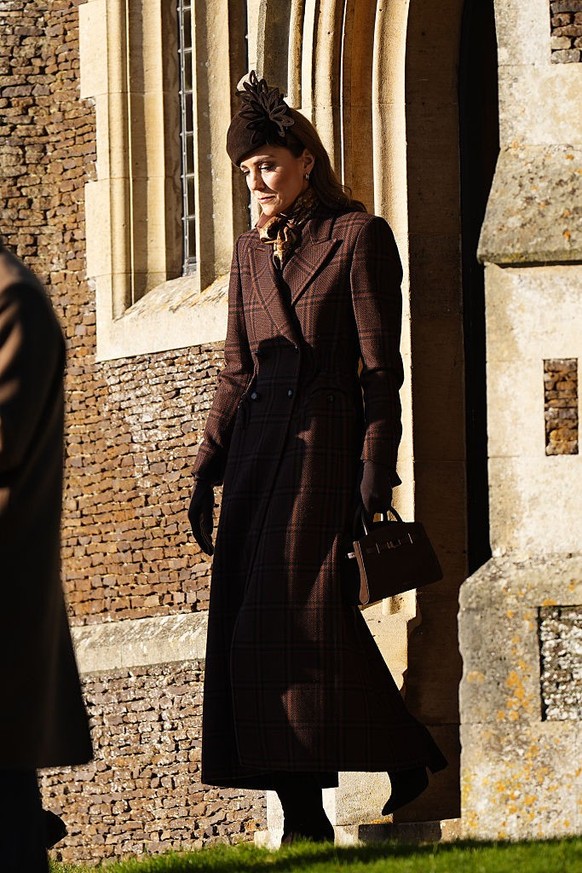 The Princess of Wales leaving the Christmas Day morning church service at St Mary Magdalene Church in Sandringham, Norfolk. Picture date: Thursday December 25, 2025. (Photo by Aaron Chown/PA Images vi ...