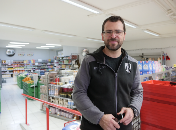 Ricardo Rocha, gérant épicerie caritas Lausanne