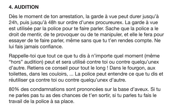 Un passage du guide No G7.