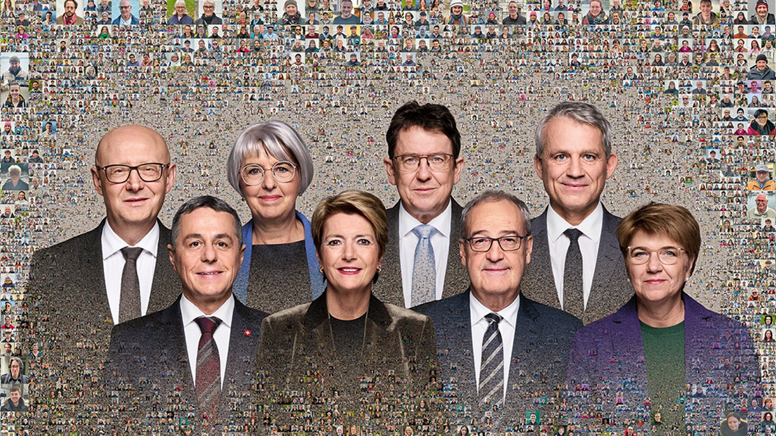 Photo officielle du Conseil fédéral en 2025