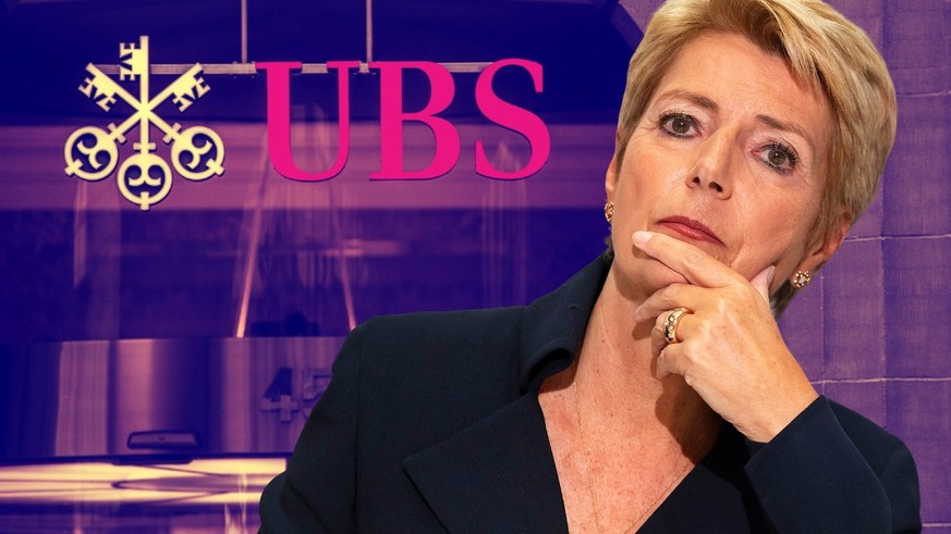 La conseillère fédérale Karin Keller-Sutter tient tête à UBS.
