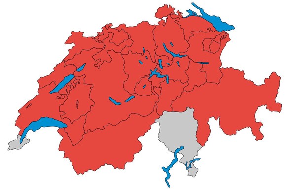 Sur cette carte, on distingue les régions de Suisse ou les tiques porteuse de la méningo-encéphalite à tiques sont présentes.