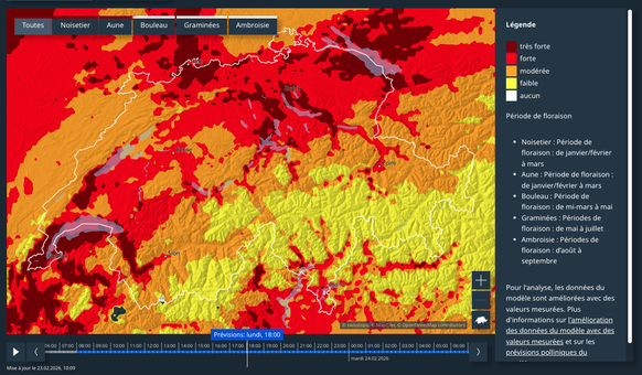 Météo suisse: Les concentrations de pollens explosent dans l’air, devenu plus doux et plus sec, au grand dam des allergiques