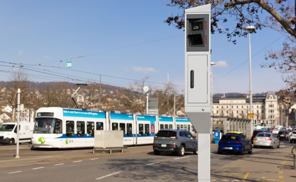 Blitzer Radar in Zürich.