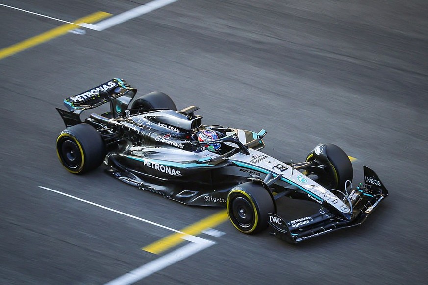 Kimi Antonelli of Italy driving the F1 race car No 12 the F1 W16 for the Mercedes AMG Petronas Formula One Team, on track during the post-season testing day after the 2025 Etihad Airways Abu Dhabi Gra ...