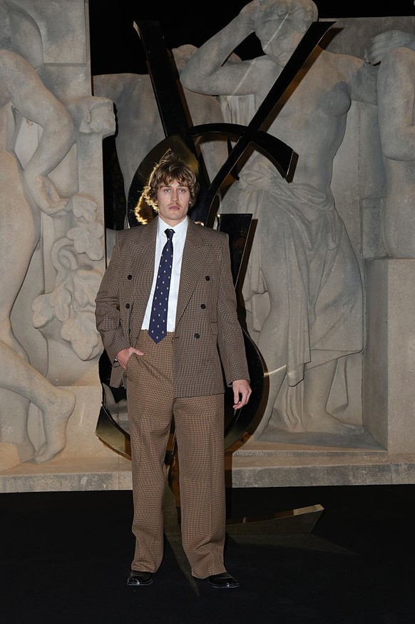 Cole Bennett at the Saint Laurent fashion show as part of Spring/Summer 2026 Paris Fashion Week held at Fontaine du Trocadéro on September 29, 2025 in Paris, France. (Photo by River Callaway/WWD via G ...