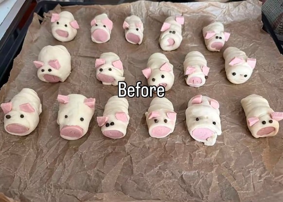 Back-Fail: Schweinchen aus Teig