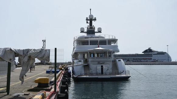 Le yacht &quot;Graceful&quot; du président russe Vladimir Poutine (photo d&#039;archives) : C&#039;est à son bord qu&#039;il a rencontré le dirigeant biélorusse Alexander Lukaschenko.