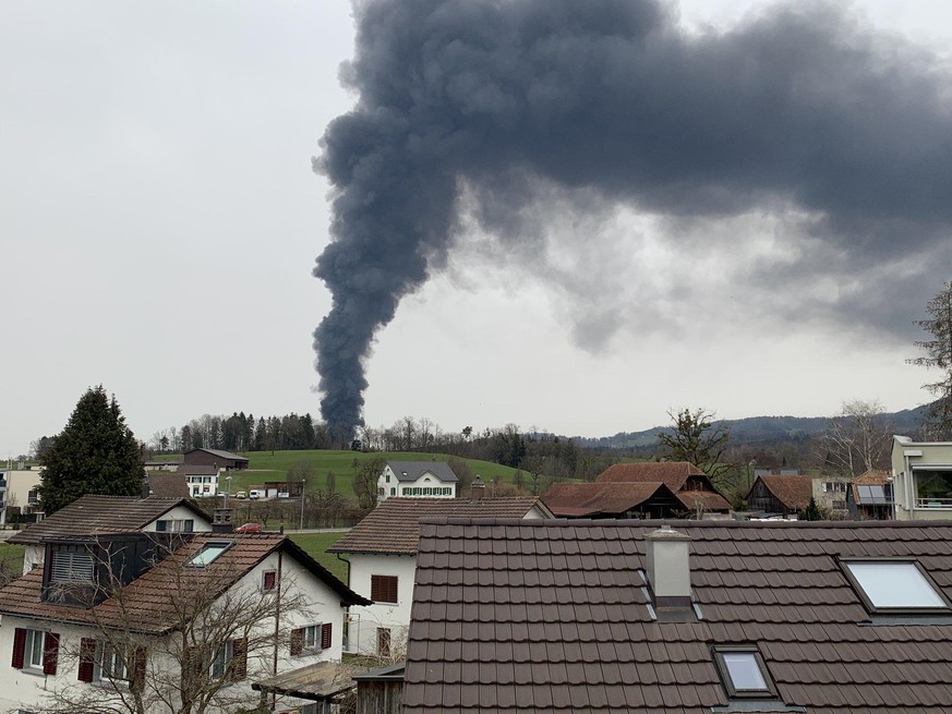 Un incendie s'est déclaré cette après-midi près de Zurich