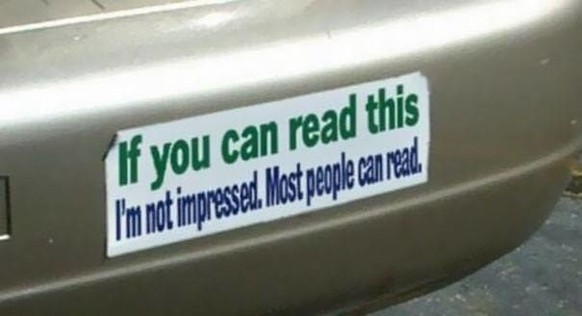 Bumper stickers – Autoaufkleber ... aber diesmal lustig