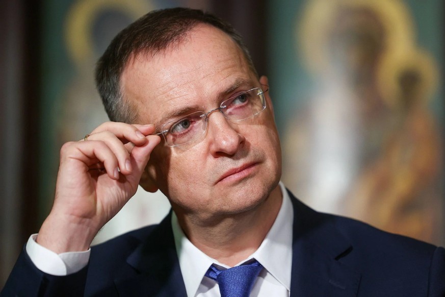 L'ancien ministre de la Culture Vladimir Medinski dirige la délégation russe à Genève.