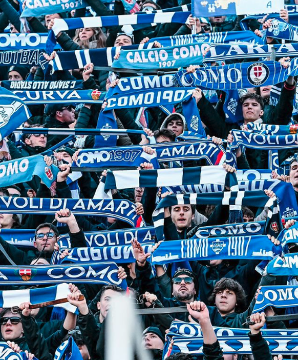 Les tifosi du Como 1907.