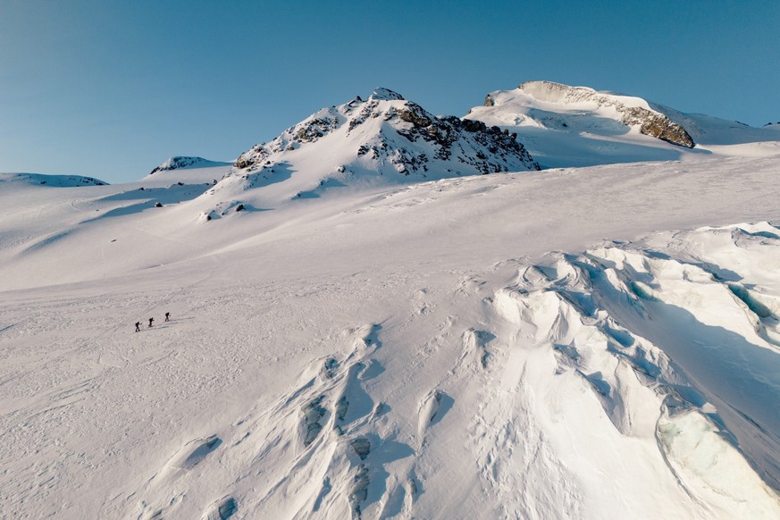Un exemple de plan très large réalisé par Aurelie Gonin, dans une ascension.