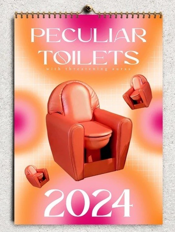 Peculiar Toilets Calendar 2024 kalender https://www.etsy.com/listing/1563399536/weird-toilets-2024-calendar-toilets-with?ga_order=most_relevant&amp;amp;ga_search_type=all&amp;amp;ga_view_type=gallery& ...