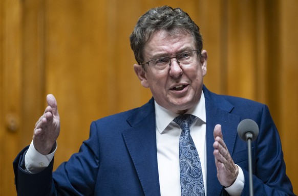 Bundesrat Albert Roesti spricht zur Schweizerischen Post, an der Herbstsession der Eidgenoessischen Raete, am Dienstag, 10. September 2024 im Nationalrat in Bern. (KEYSTONE/Alessandro della Valle)