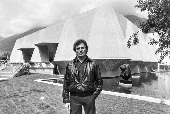 ARCHIVBILD - ZUM TOD VON LEONARD GIANADDA STELLEN WIR IHNEN FOLGENDES BILDMATERIAL ZUR VERFUEGUNG - Leonard Gianadda und seine Fondation Pierre Gianadda in Martigny, Kanton Wallis, aufgenommen am 5. J ...
