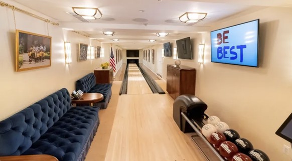 la salle de bowling de la Maison-Blanche