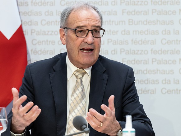 Le Conseil f�d�ral informera prochainement sur les lignes directrices visant � �viter une p�nurie d&#039;�lectricit� cet hiver, selon le ministre de l&#039;�conomie Guy Parmelin (archives).