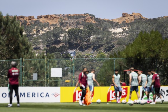 The surroundings of the training ground during a training session of the Swiss national soccer team at the SDJA in San Diego, California, USA, Monday, June 8, 2026, ahead of the 2026 FIFA World Cup so ...