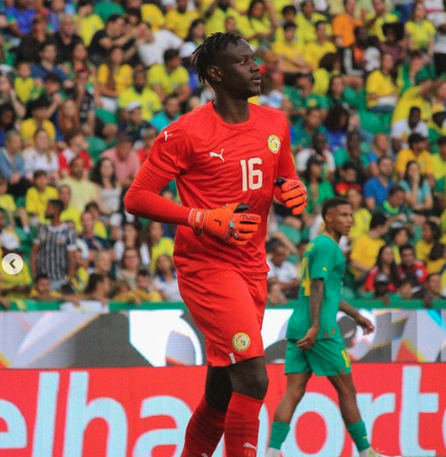 Mory Diaw lors de la victoire du Sénégal mardi face au Brésil (4-2), sa première sélection avec les Lions de la Teranga.