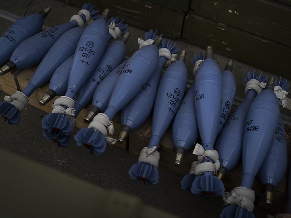 Les obus de mortiers commandés n&#039;ont jamais été livrés à l&#039;Ukraine (clichés symbolique/Keystone archives).