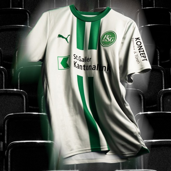 Die Heim- und Auswärts-Trikots des FC St.Gallen für die Super-League-Saison 2023/24