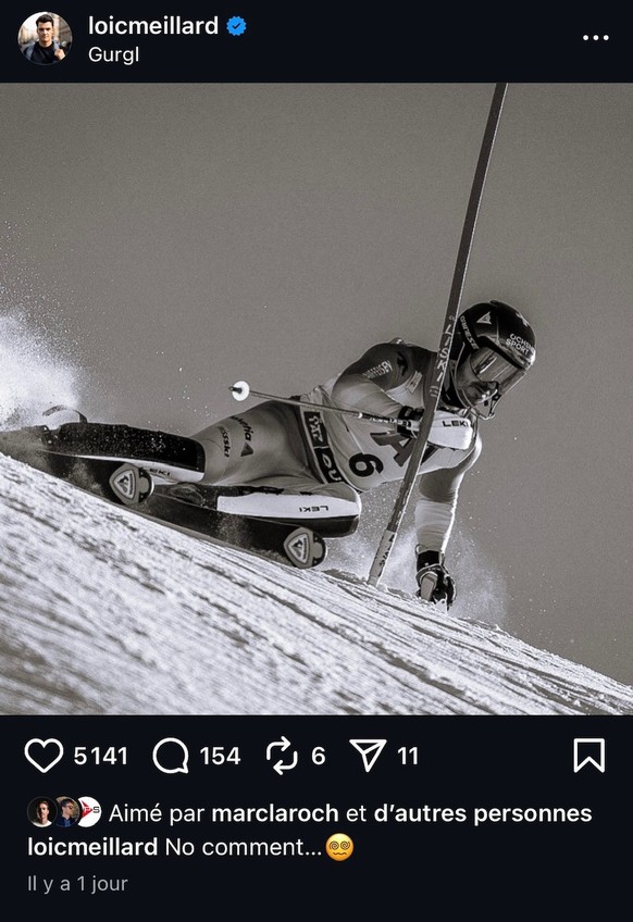 Loïc Meillard en avait gros sur la patate.