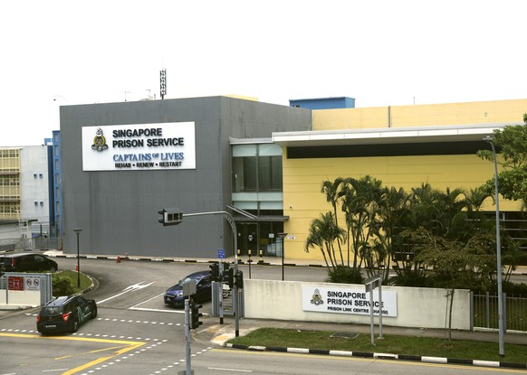 FILE - Singapore Prison Service visitor entrance is seen on April 26, 2023. Singapore on Wednesday, May 17, hanged another citizen for trafficking cannabis, the second in three weeks, as it clung firm ...