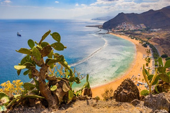 Vue depuis Mirador Las Teresitas. Ténérife. Îles Canaries.