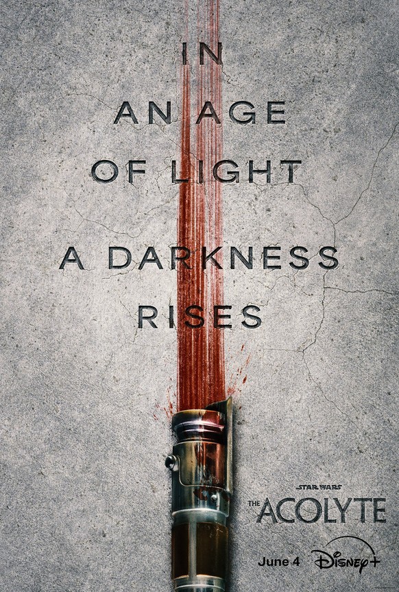 «À un âge de lumière, les ténèbres s&#039;élèvent», clame l&#039;affiche de «The Acolyte», la nouvelle série «Star Wars»