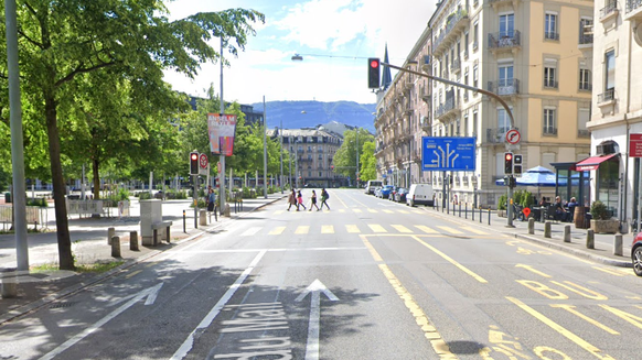 Accident sur l'avenue du Mail, à Genève