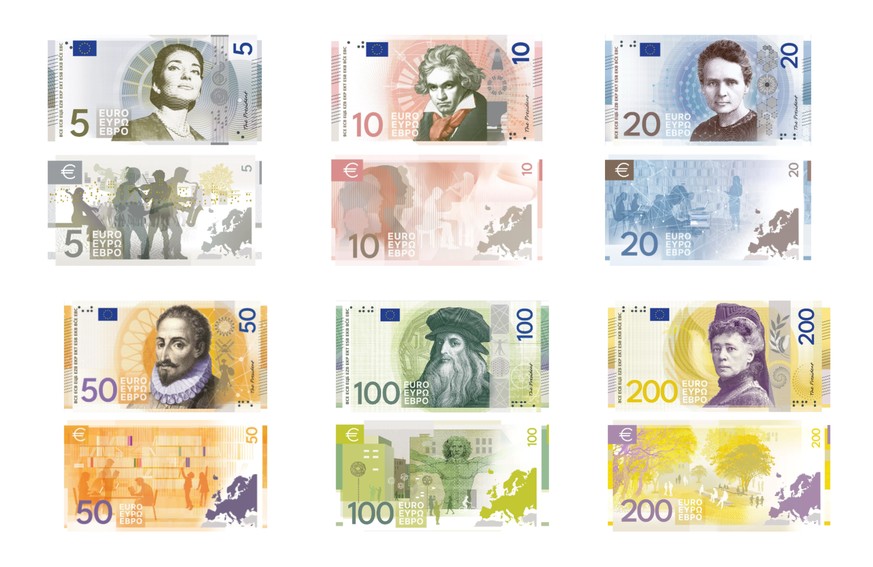 La BCE va changer ses billets d'Euros et on peut voter sur les différentes séries