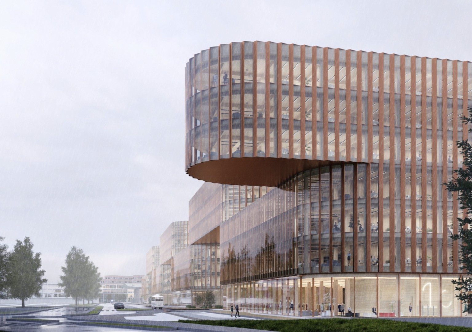 Le bâtiment mesurera 366 mètres de long et 30,5 mètres de haut.