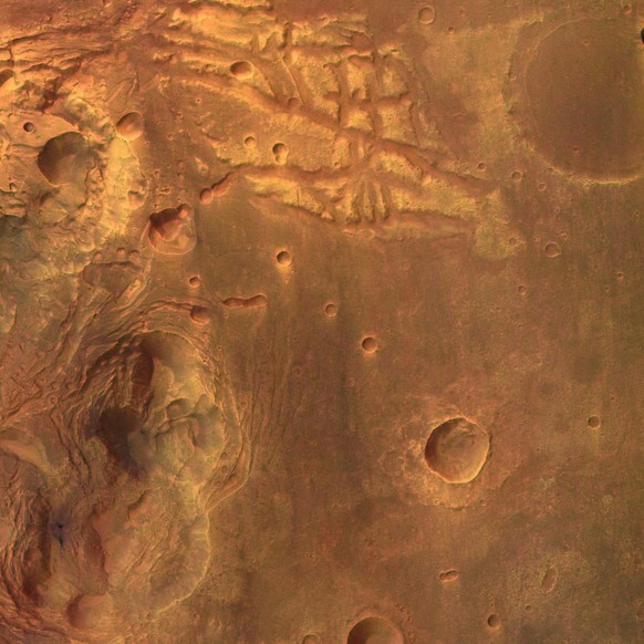 Handout from the European Space Agency (ESA). Europe&#039;s eye on Mars: first spectacular results from ESA&#039;s Mars Express orbiter. This picture was taken by the High Resolution Stereo Camera (HR ...