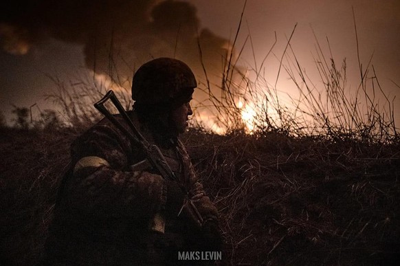 Un soldat ukrainien sur la base militaire de Vasylkiv, en février 2022.