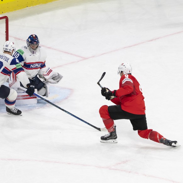Damien Riat a inscrit le 4-0 pour la Suisse