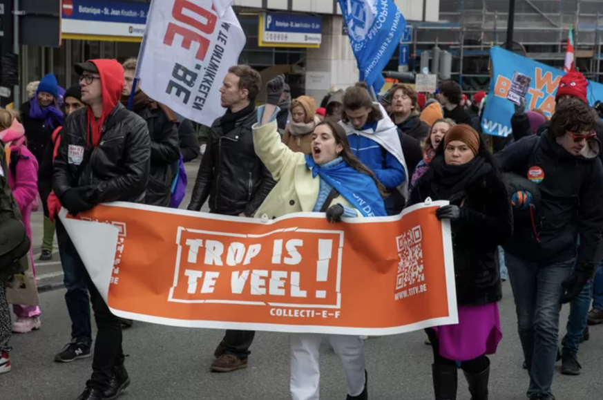 Bruxelles manifestation pauvreté