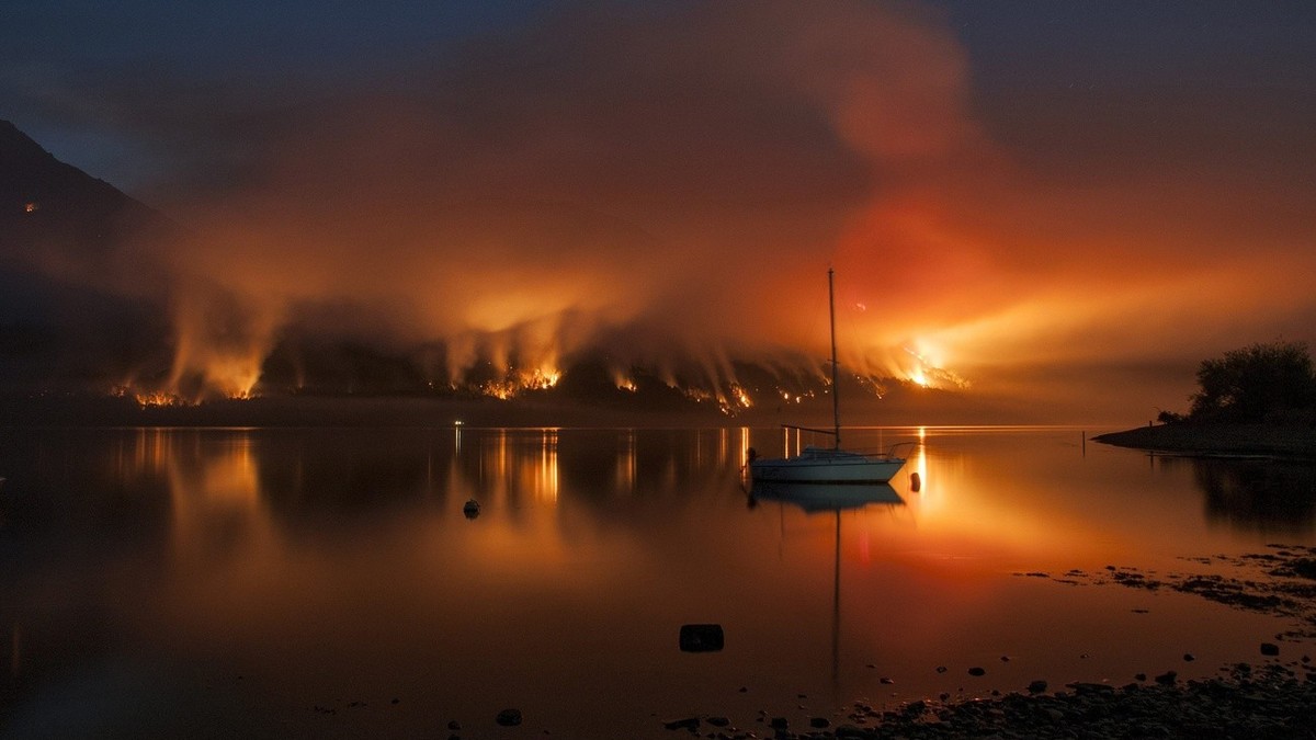 Un incendio provocado destruye el parque nacional de Argentina
