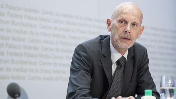 Daniel Koch, Delegierter des BAG fuer COVID-19, spricht waehrend einer Medienkonferenz zur Situation des Coronavirus, am Montag, 11. Mai 2020, in Bern. (KEYSTONE/Peter Schneider)