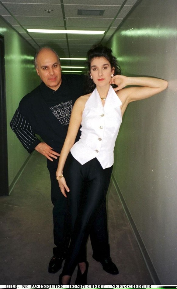 UNITED STATES - MARCH 01: Celine Dion and Rene Angelil In Los Angeles, United States In March 1990. (Photo by Pool 6500/PONOPRESSE/Gamma-Rapho via Getty Images)