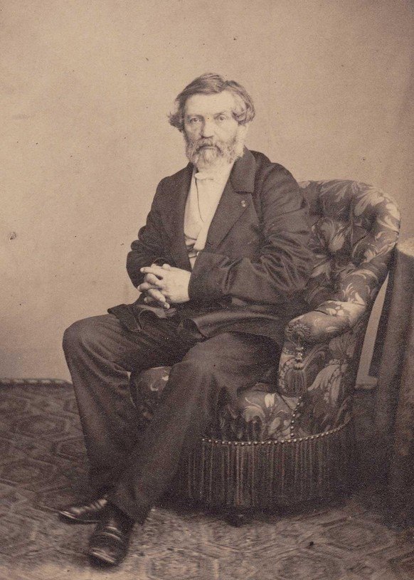 Portrait d’Antoine Bovy, vers 1850.