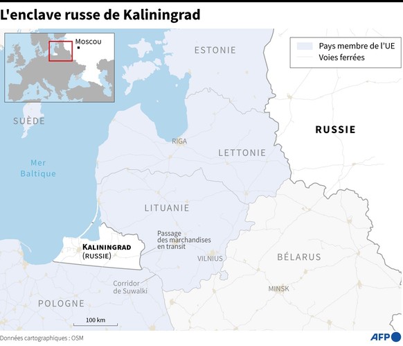 Le corridor de Suwalki se situe entre la Lituanie et la Pologne.