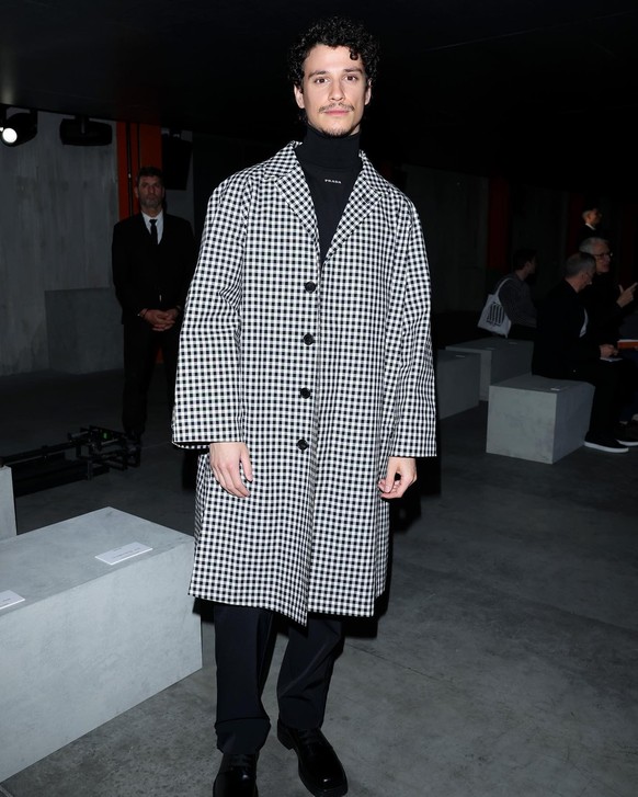 Adam DiMarco au défilé Prada.