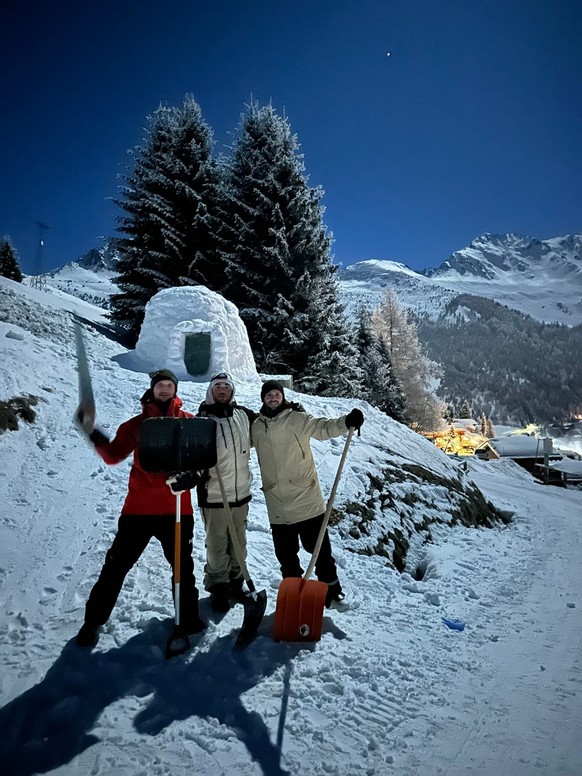 Erwan Parelman a construit un igloo pour le clip Ciel de Gims
