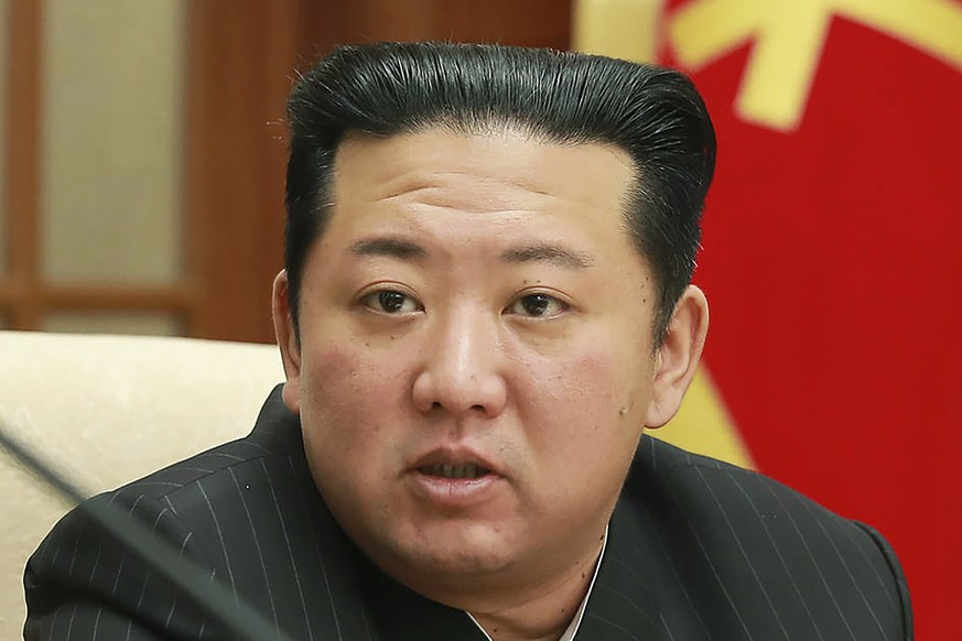 FILE - In this photo provided by the North Korean government, North Korean leader Kim Jong Un attends a meeting of the Central Committee of the ruling Workers' Party in Pyongyang, North Korea on ...
