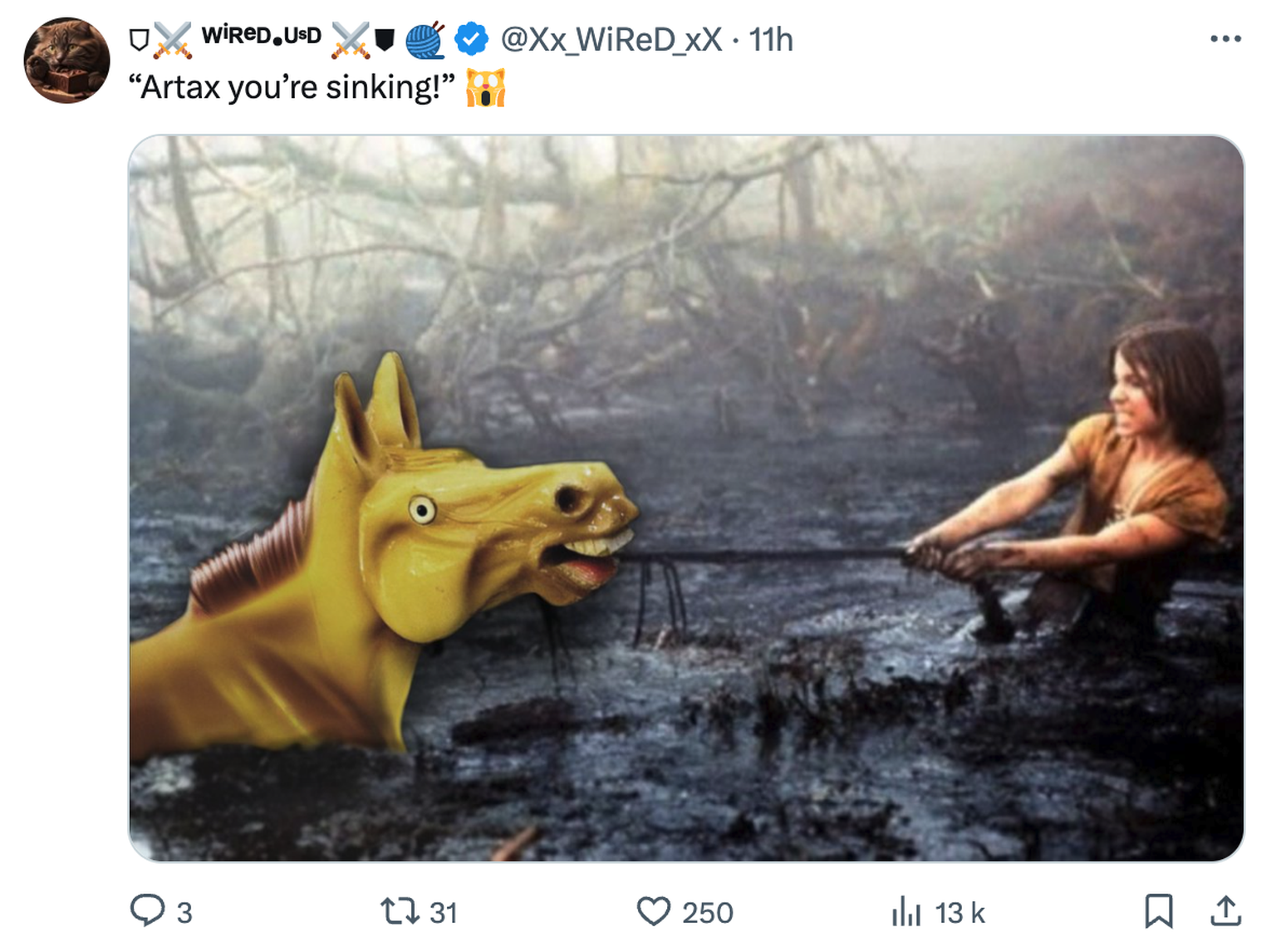 Capture d&#039;écran d&#039;un tweet sur X.