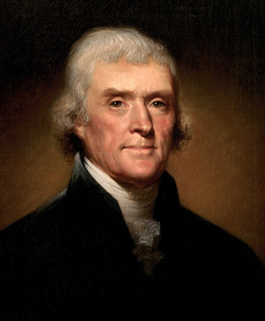 Il aurait vu du potentiel dans le vin de Dufour: Thomas Jefferson, troisième président des Etats-Unis.