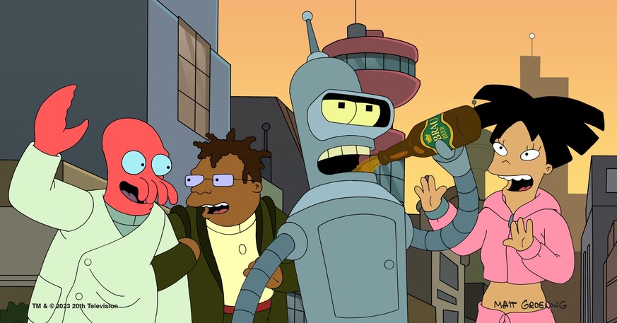 Futurama -- &amp;quot;The Impossible Stream&amp;quot; - Episode 1101 -- Fry risks permanent insanity when he attempts to binge-watch every TV show ever made. (Photo by: Matt Groening/Hulu)