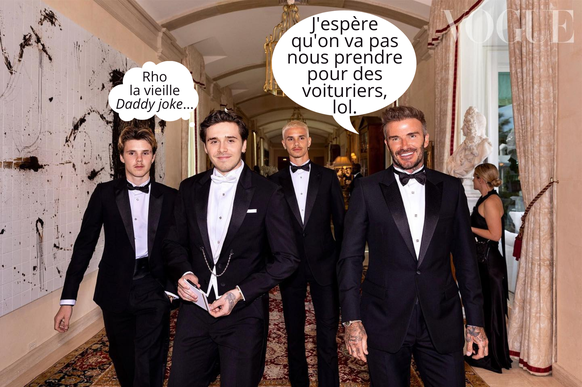 Attention, ceci est une bulle fiction, David Beckham n'a pas vraiment dit ça (mais on aurait adoré).