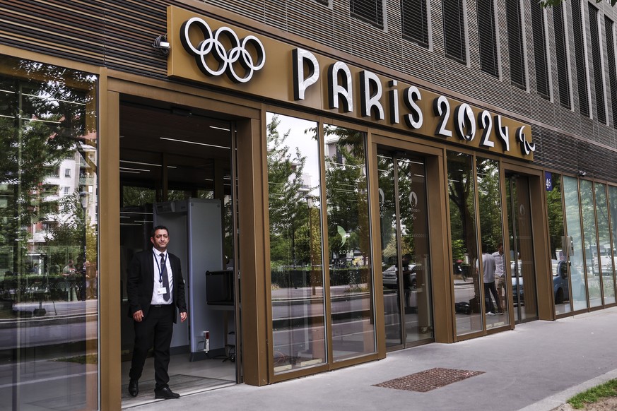 Le siège du comité d'organisation des JO de Paris 2024, à Saint-Denis, en France.